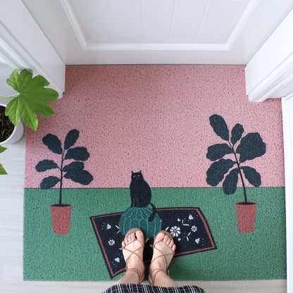  Afternoon Cat Entrance Mat 