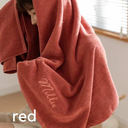  Personalized Name Embroidery Bath Towel 