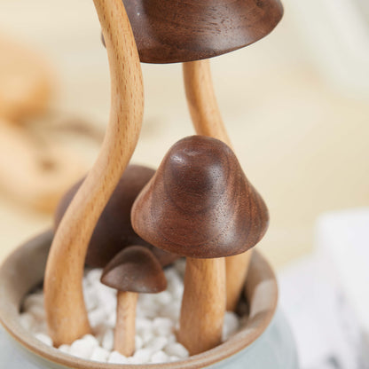  Adorable Wooden Mushroom Ornaments 