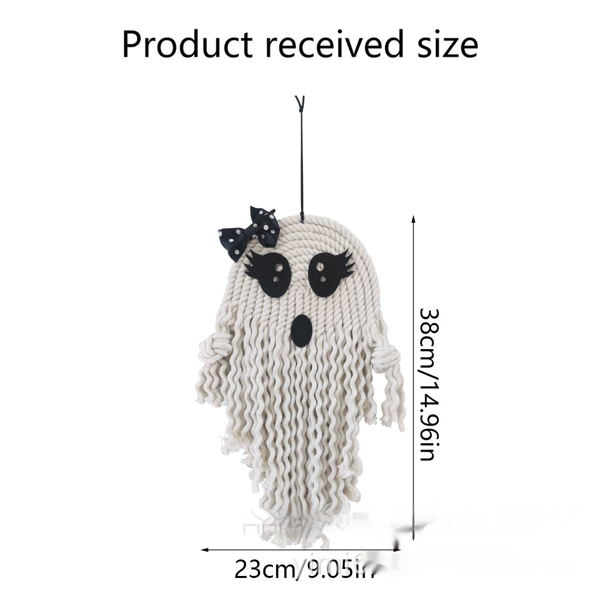  Weaving Halloween Cute White Ghost Pendant 