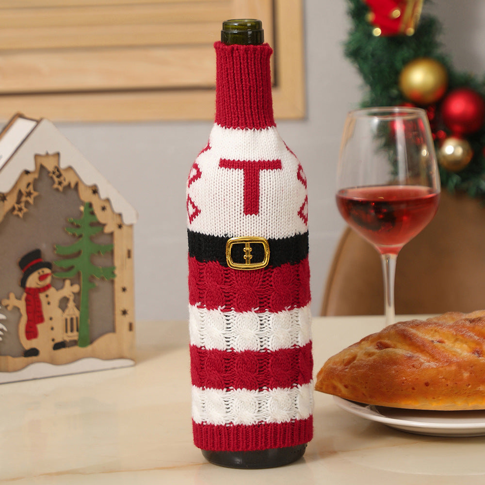  Christmas Letters Wine Bottle Cover 