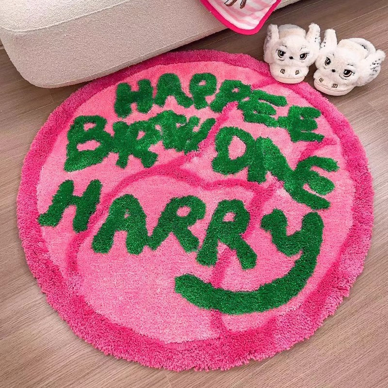  Happee Birthdae Harry Hagrid Cake Rug 