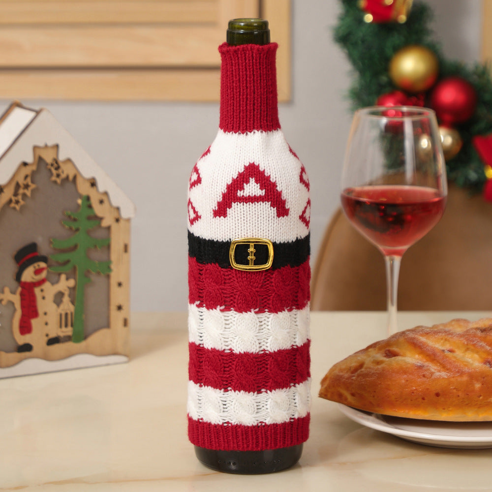  Christmas Letters Wine Bottle Cover 