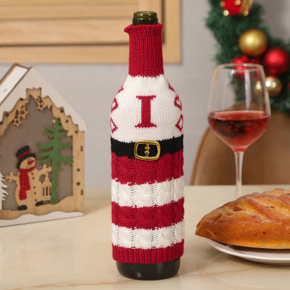  Christmas Letters Wine Bottle Cover 