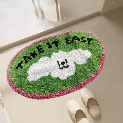  "Take it Easy" Dog Door Mat 