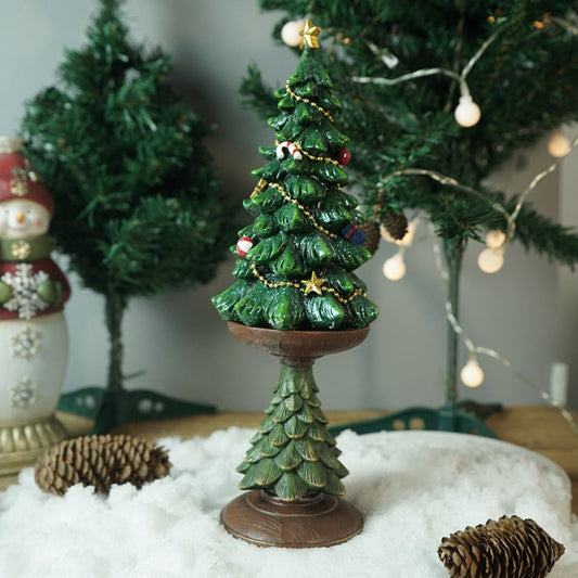 Christmas Tree Resin Wonderland Figurine - patchandbagel