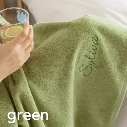  Personalized Name Embroidery Bath Towel 