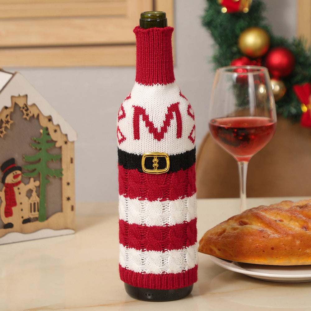  Christmas Letters Wine Bottle Cover 