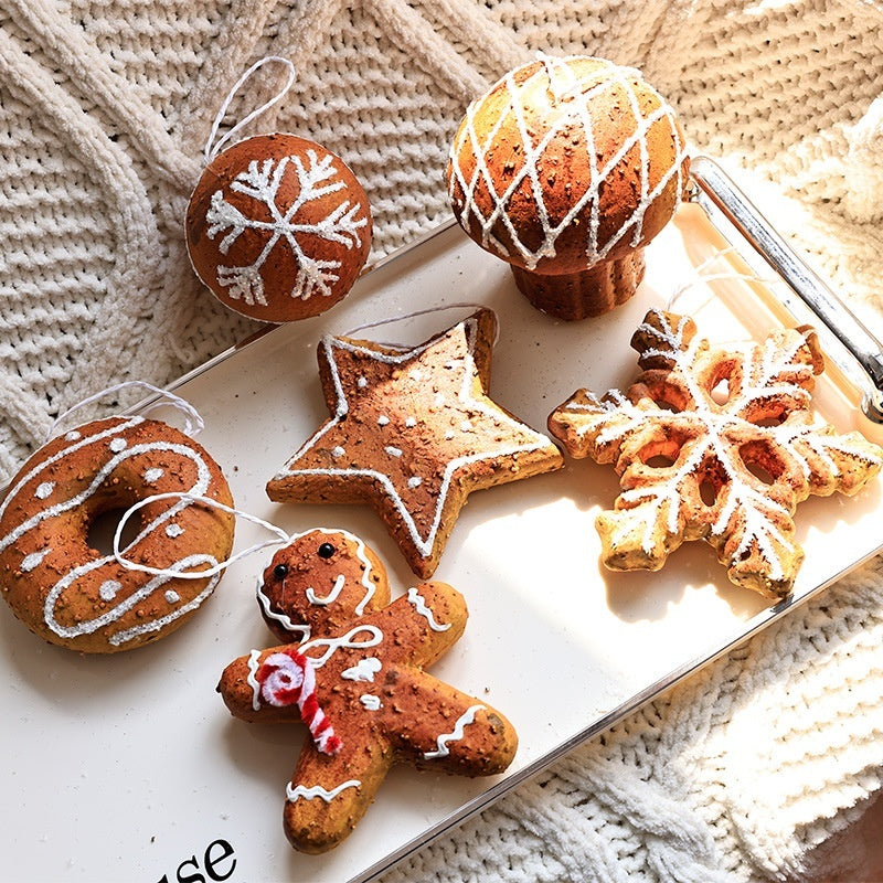  Gingerbread Christmas Tree Ornaments 