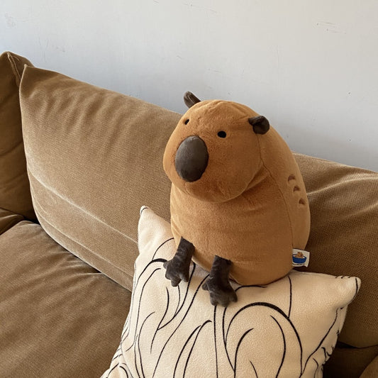  Silly Staring Capybara Plush Toy 