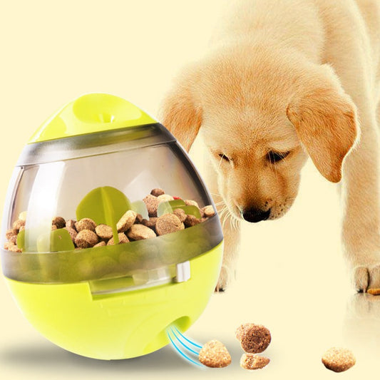 Rolling Egg Pet Food Feeder Dispenser Toy - patchandbagel