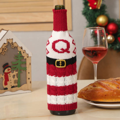  Christmas Letters Wine Bottle Cover 