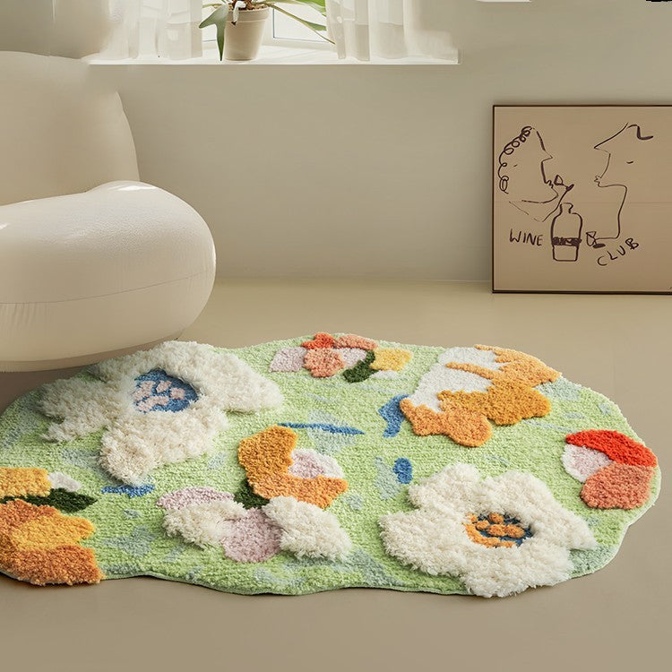  Handmade Tufted Begonia Rug 