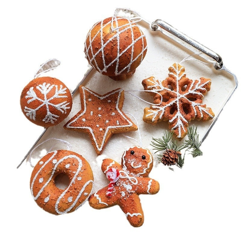  Gingerbread Christmas Tree Ornaments 