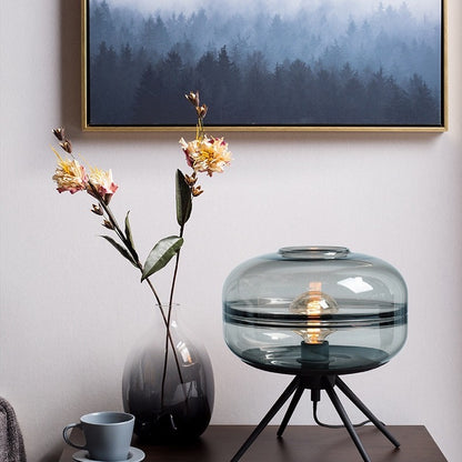  Hand-blown Artisan Glass Table Lamp 