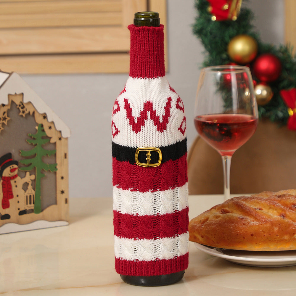  Christmas Letters Wine Bottle Cover 