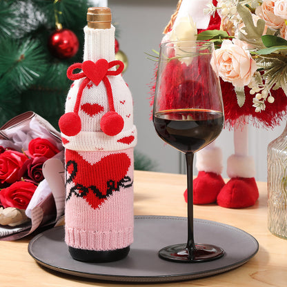  Bottle Cover Creative Knitting Tanabata Valentine's Day 