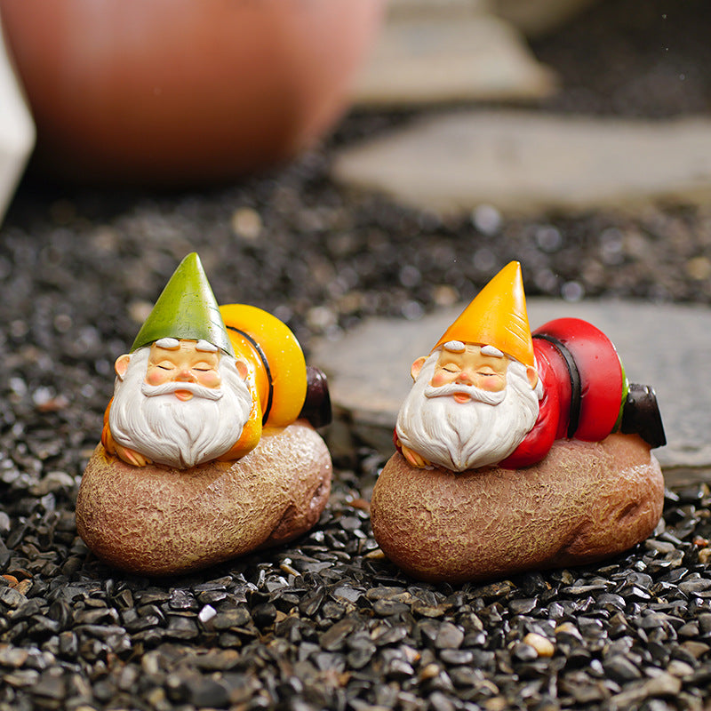 Glowing Garden Gnomes Resin Handicrafts - patchandbagel