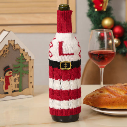  Christmas Letters Wine Bottle Cover 