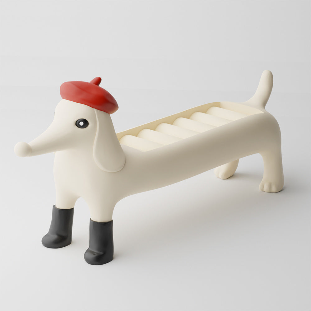  French Dachshund Jewelry Holder 