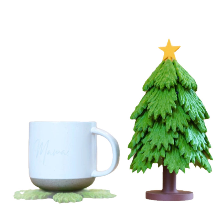  Christmas Tree Coaster Set 