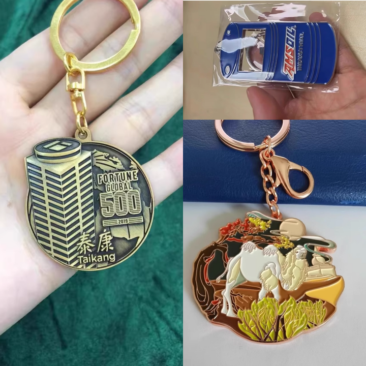  Custom Enamel Metal Keychain 