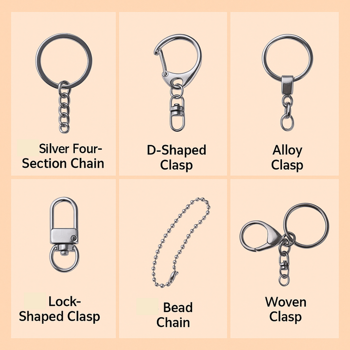  Custom Enamel Metal Keychain 