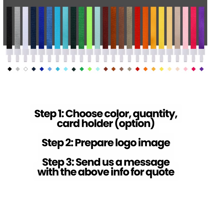  Custom Logo Lanyards with Card Holder 