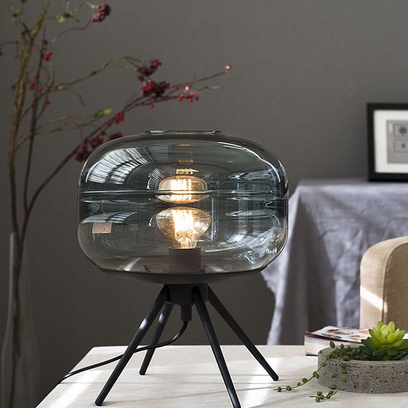  Hand-blown Artisan Glass Table Lamp 