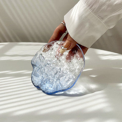 Kristall-Eisblock-Glasuntersetzer