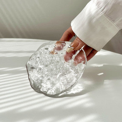 Kristall-Eisblock-Glasuntersetzer