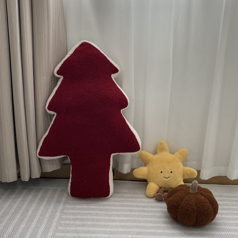 Large Pine Tree Christmas Plush Pillow - patchandbagel
