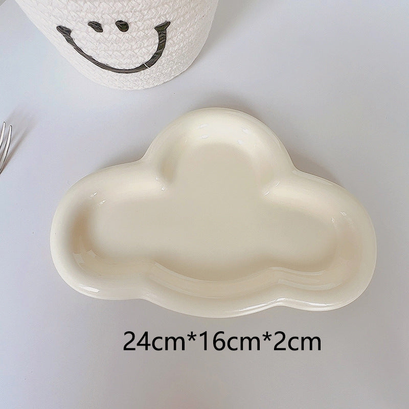 Fluffy Cloud Ceramic Decorative Plate