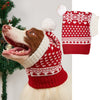 Snowflake Knitted Christmas Pet Hat - patchandbagel