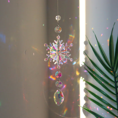  Colorful Snowflake Crystal Sun Catcher 
