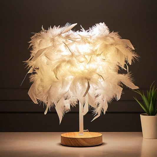 Fluffy Feathers Bedside Lamp