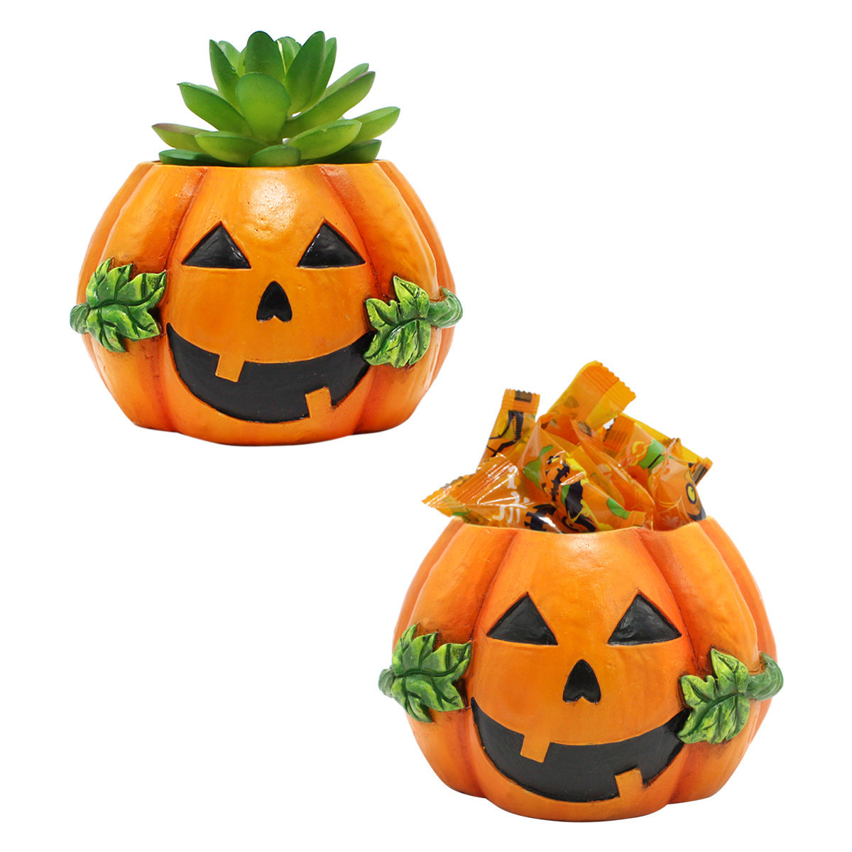  Halloween Pumpkin Flower Pot 