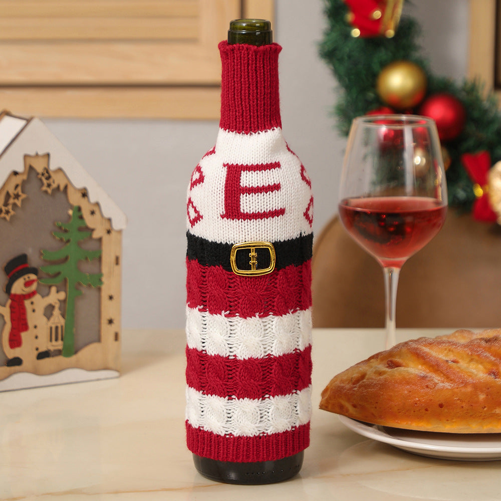  Christmas Letters Wine Bottle Cover 