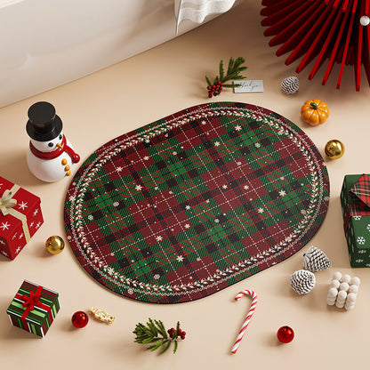  Christmas Diatom Ooze Oval Absorbent Floor Mat 