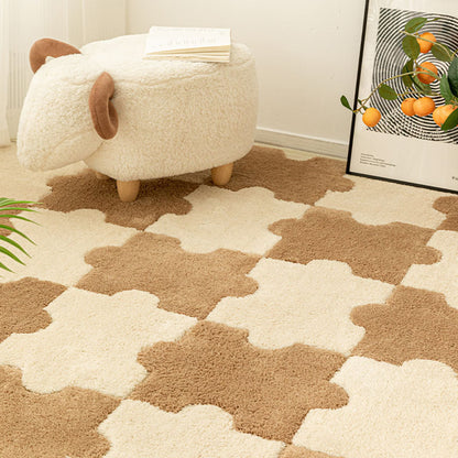  DIY Puzzle Piece Living Room Carpet 