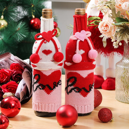  Bottle Cover Creative Knitting Tanabata Valentine's Day 