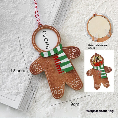  Christmas Wooden Pendant 