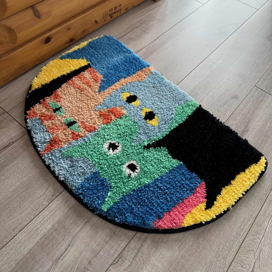  Adorable Cats Welcome Mat 