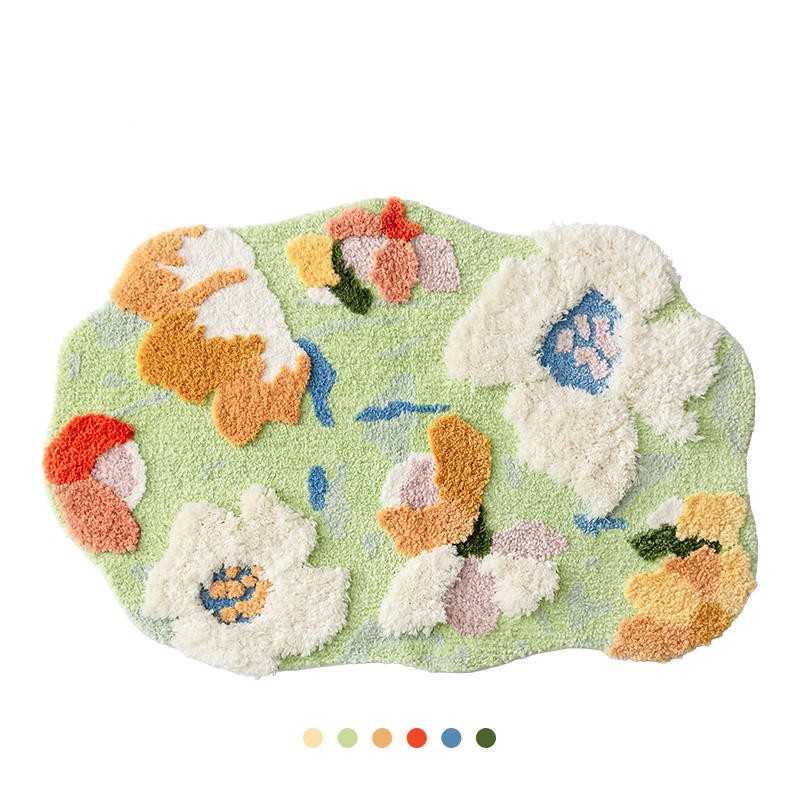  Handmade Tufted Begonia Rug 