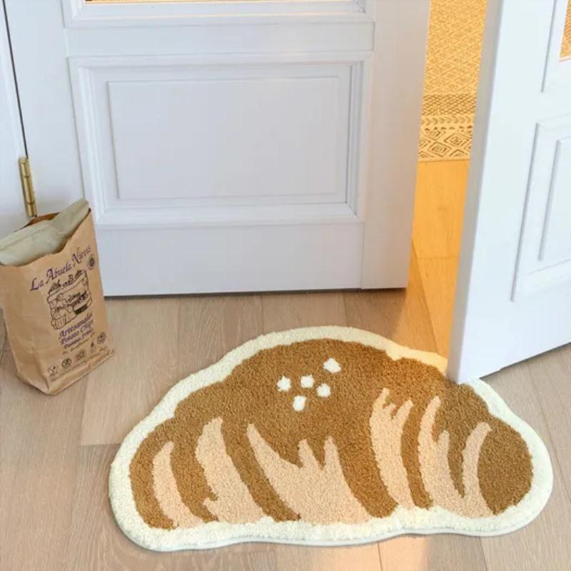 Croissant Bedroom Bedside Mat - patchandbagel