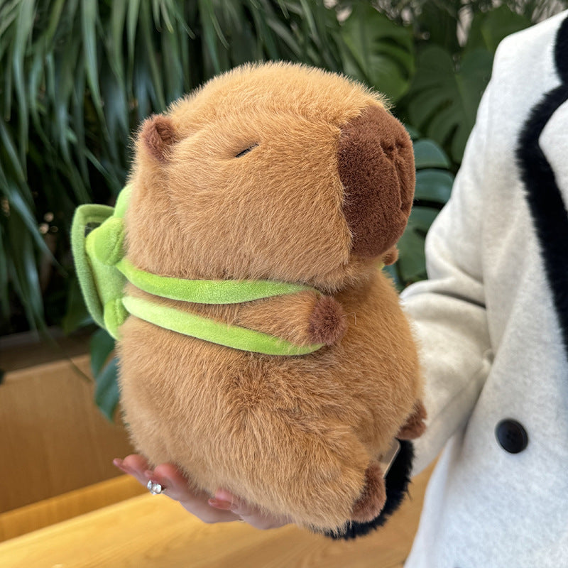  Strawberry Hat Capybara Plush Toy 