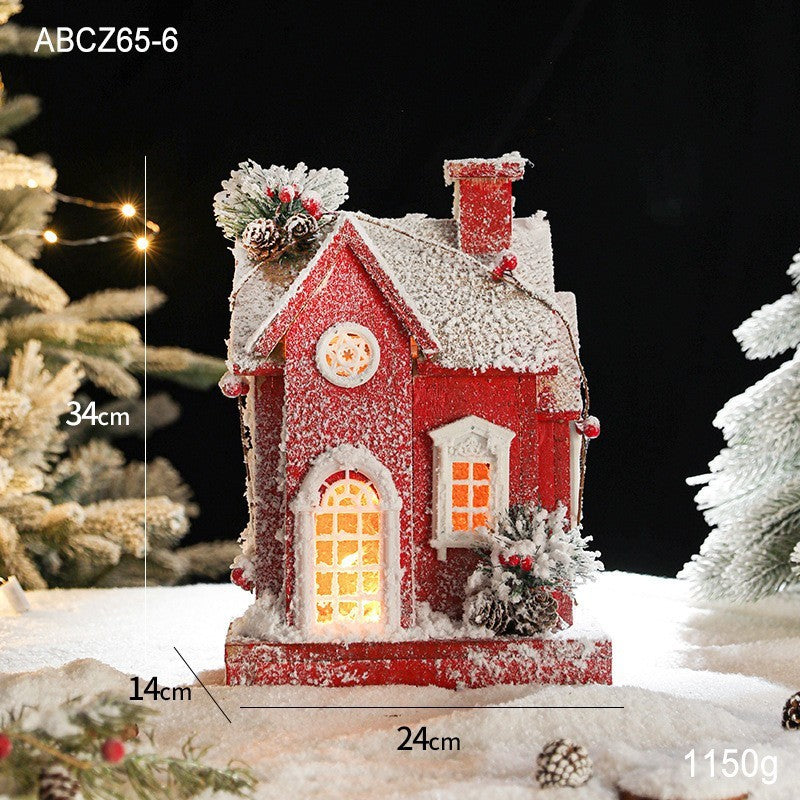  Christmas Snow House Ornament 