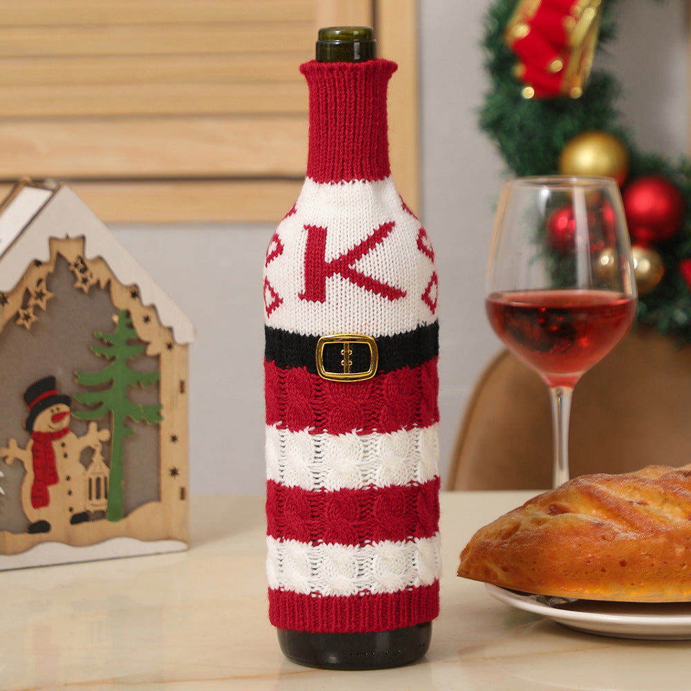  Christmas Letters Wine Bottle Cover 