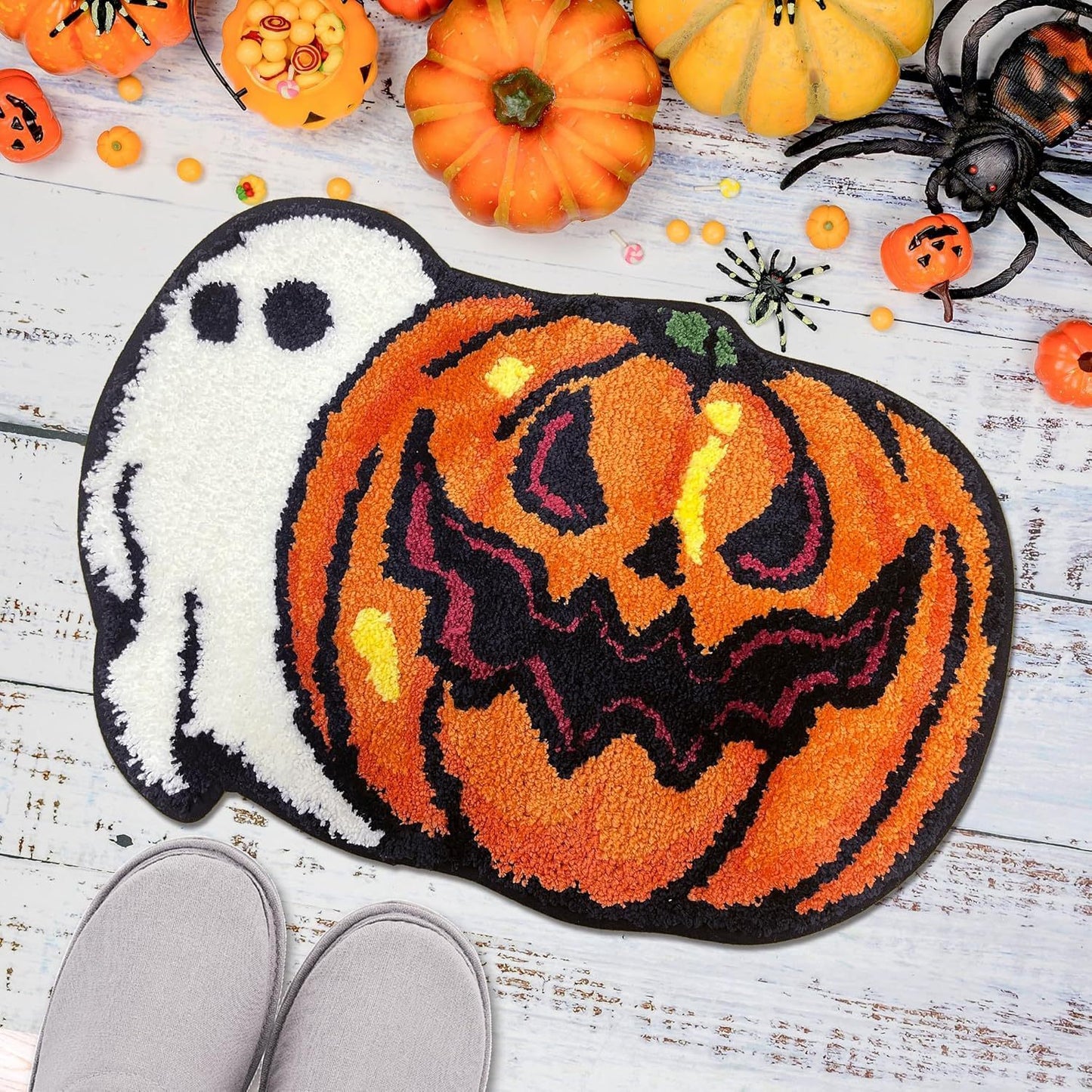  Halloween Ghost Absorbent Rug 