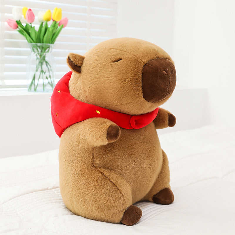  Strawberry Capybara Plush Toy 